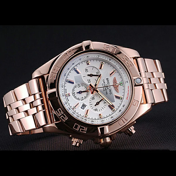 Breitling Chronomat 44 White Dial Rose Gold Bracelet new60407
