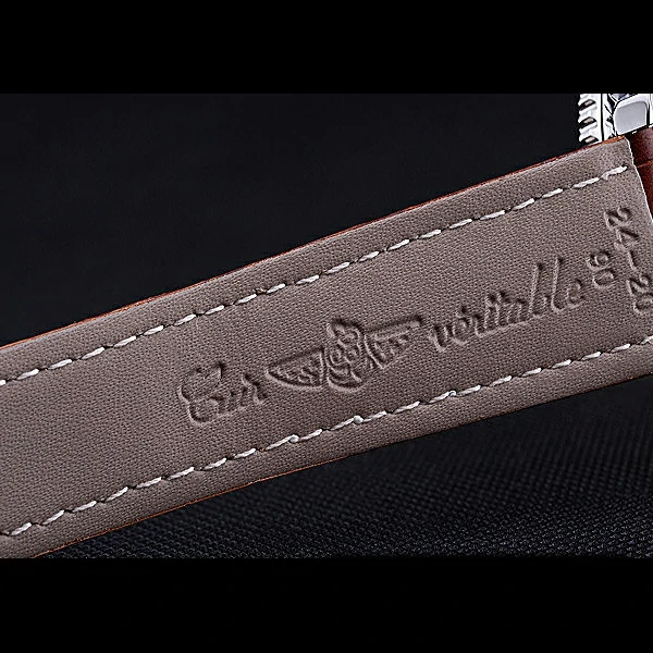 Breitling Navitimer World White Dial Brown Leather Bracelet new60403