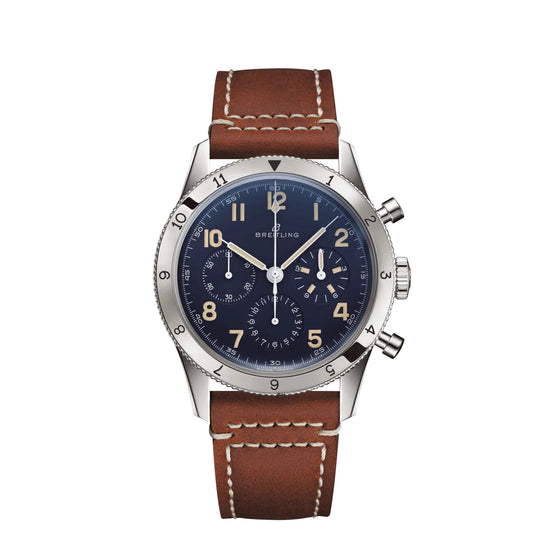 Breitling Replica Watch AVI 1953 Edition Platinum LB0920131C1X1