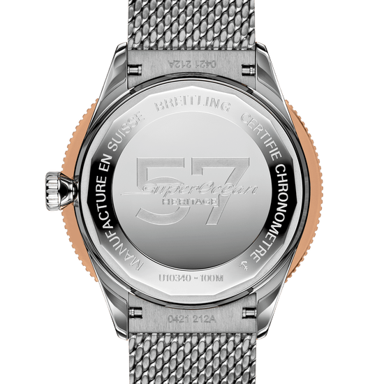 Breitling Replica Watch Superocean Heritage  57 Highlands, 38mm, Stainless steel and 18k Red Gold, U10340161C1A1