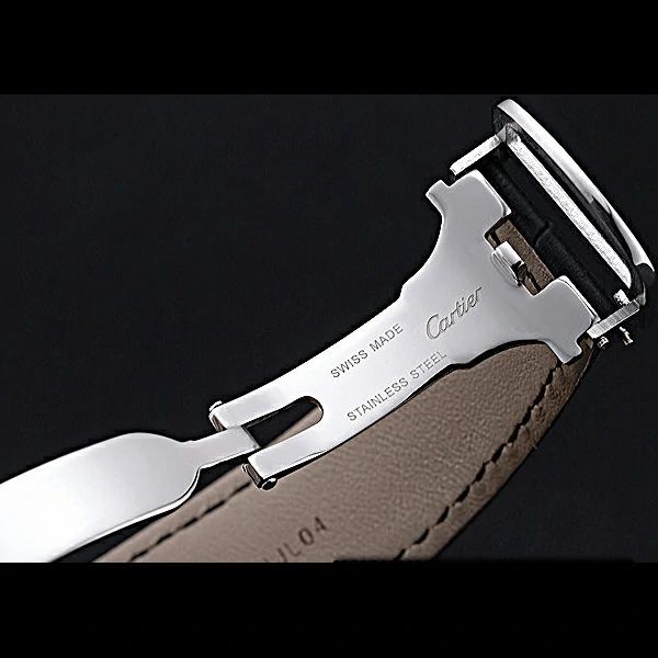 Cartier Moonphase Stainless Steel Diamond Case White Dial new60084