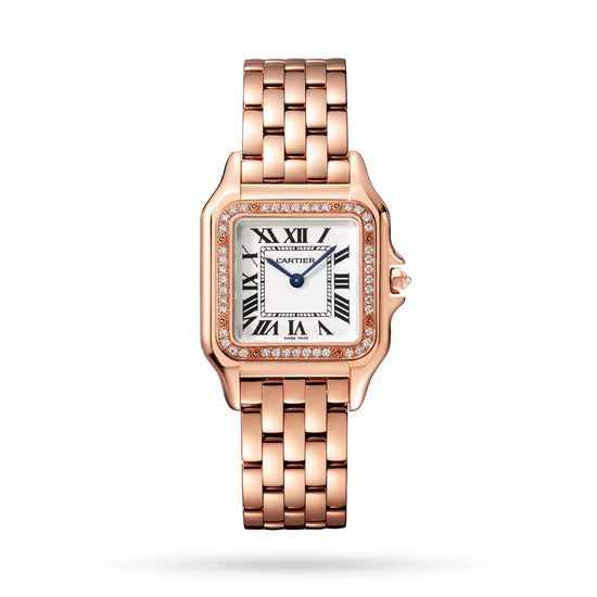 Cartier Replica Watch Panthère de Cartier Replica Watch Medium, 18k Rose Gold, Diamonds, 27mm x 36mm, WJPN0009