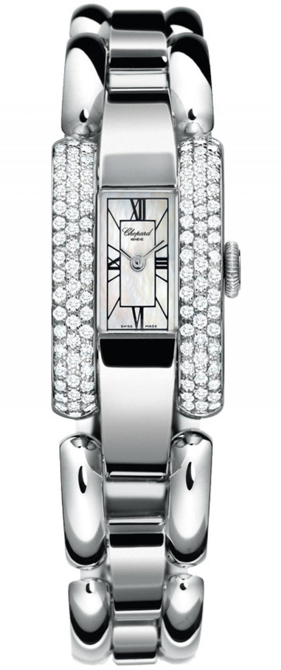 Chopard Replica Watch La Strada Quartz, 18k White Gold and Diamonds, 23mm x 34.5mm, 416547-1001