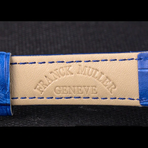 Franck Muller Casablanca Blue Croco Leather Band new59727