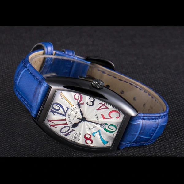 Franck Muller Casablanca Blue Croco Leather Band new59727