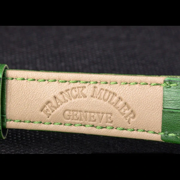 Franck Muller Casablanca Green Croco Leather Band new59726