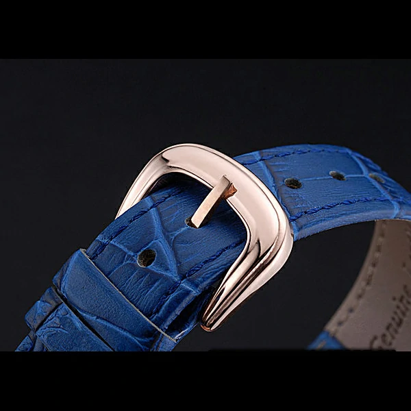 Franck Muller Long Island Classic White Dial Diamonds Case Blue Leather Band new60271