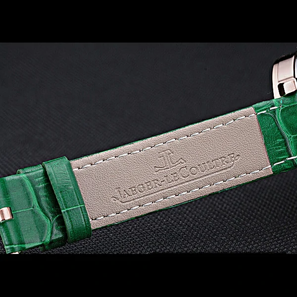 Jaeger LeCoultre Rendez Vous White Dial Green Leather Strap new59987