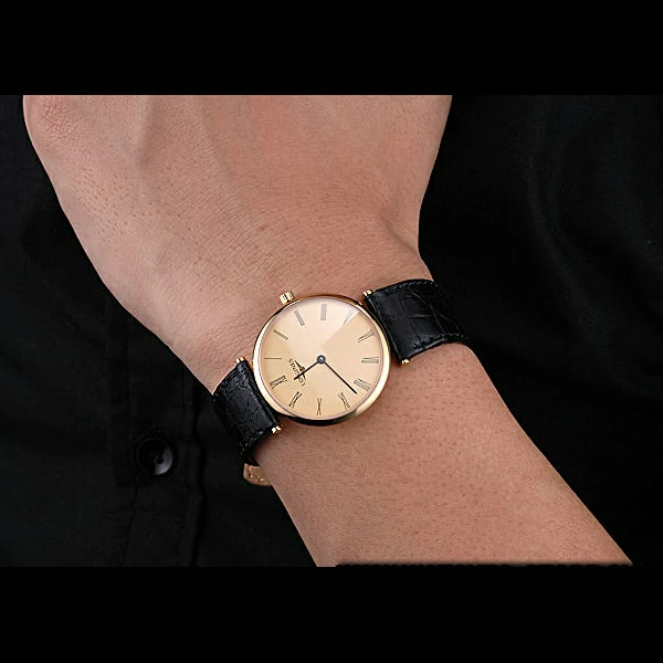 Longines La Grande Classique Champagne Dial Black Leather Band Homme new60024