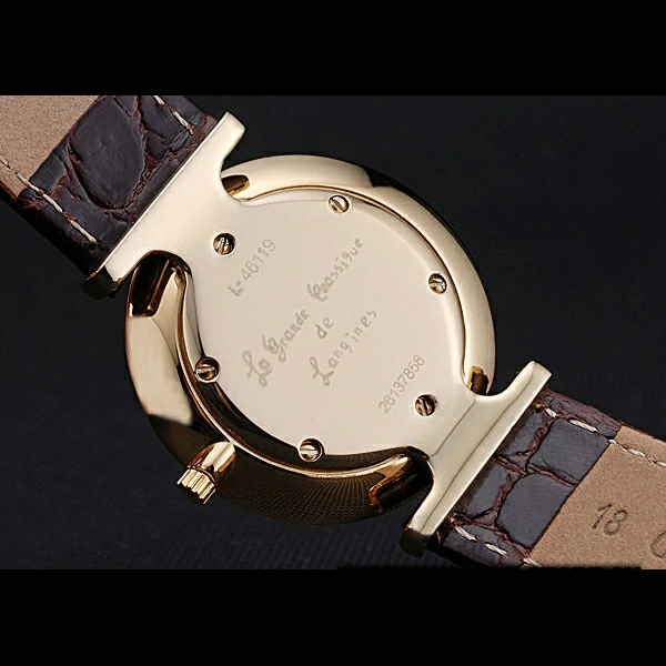 Longines La Grande Classique White Dial Brown Leather Strap Homme new60020