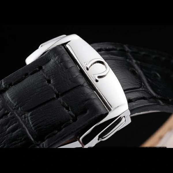 Omega Seamaster Railmaster Black Strap Black Striped Dial new58122