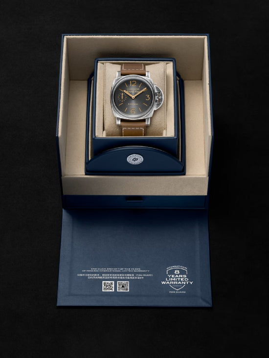Panerai Replica Watch Luminor 8 Giorni, 44mm, Brunito Stainless Steel, PAM01733