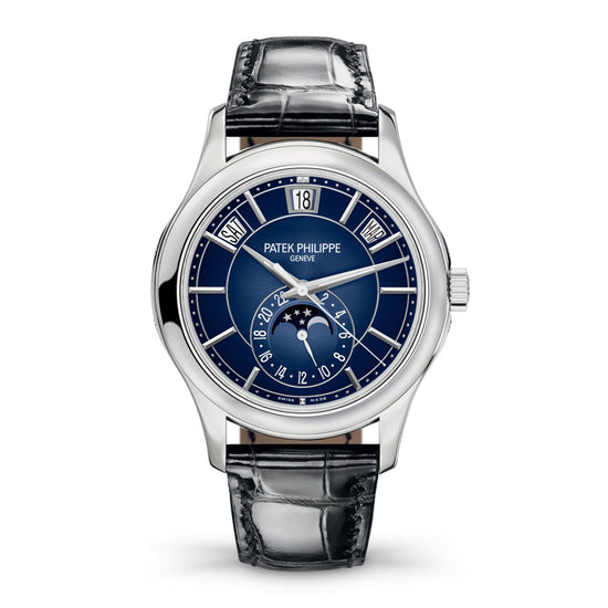 Patek Philippe Replica Watch Complication, 18k White Gold, 40mm, Annual Calendar 5205G-013