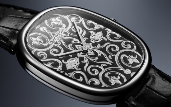 Patek Philippe Replica Watch Golden Ellipse, 18k White Gold, 34.5 x 39.5 mm, 5738/51G-001