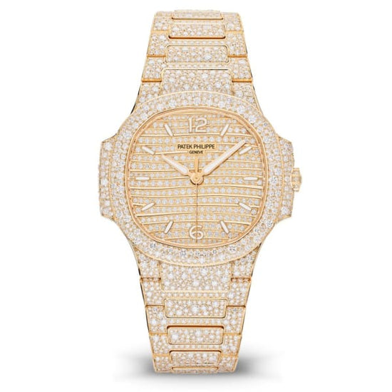 Patek Philippe Replica Watch Nautilus Haute Joaillerie Ladies Automatic Watch, 18K Rose Gold and Diamonds, 35,2mm, 7118/1450R-001