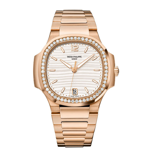 Patek Philippe Replica Watch Nautilus Ladies Automatic Watch, 18k Rose Gold and Diamonds, 35,2mm, 7118/1200R-001