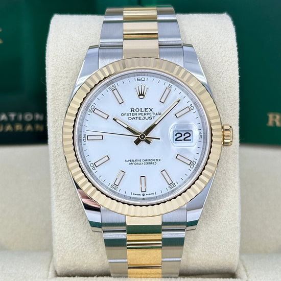 Pre-owned Rolex Replica Watch Datejust 41 Oystersteel and yellow gold 126333-0015