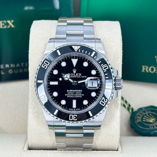 Pre-owned Rolex Replica Watch, Submariner Date 41, Stainless Steel, Black Ceramic, Black dial, 41mm, Oyster, 126610ln-0001