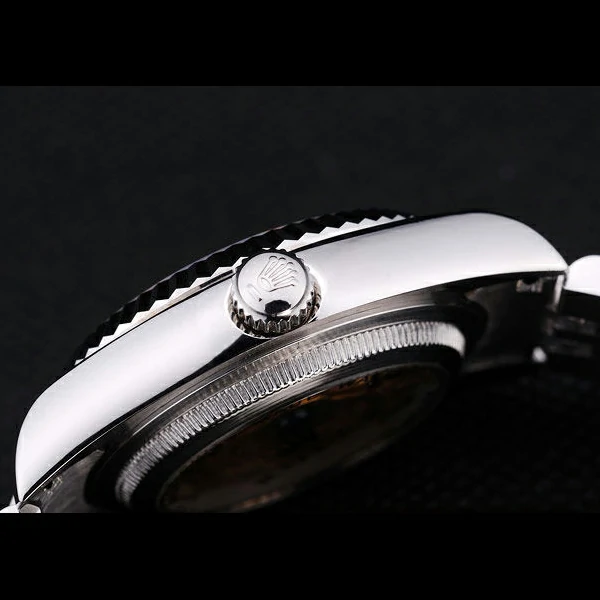 Rolex Datejust Black Dial Diamonds Ribbed Bezel new58639