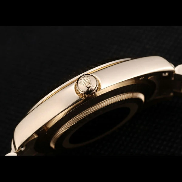 Rolex DayDate Black Patterned Dial Gold Stainless Steel Strap new58926