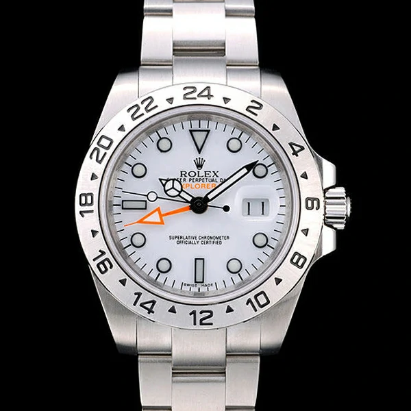 Rolex Explorer Stainless Steel Bezel White Dial Tachymeter new58725