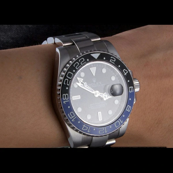 Rolex GMT MASTER II BLACK/BLUE BEZEL 2013 new59478