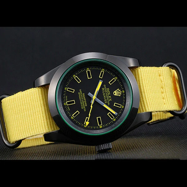 Rolex Milgauss Bamford Yellow Nylon Strap new59913