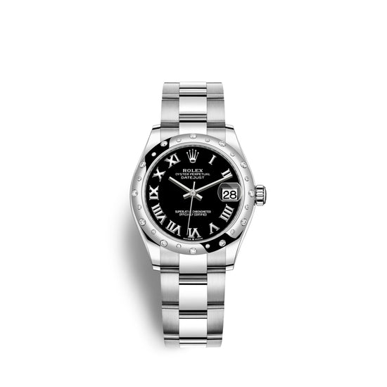 Rolex Replica Watch Datejust 31, Oystersteel, 18kt White Gold and diamonds, 278344RBR-0001