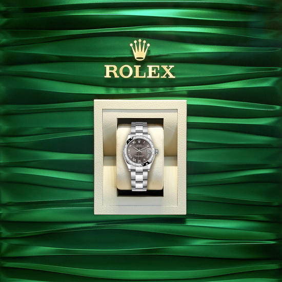 Rolex Replica Watch Datejust 31, Oystersteel, 18kt White Gold and diamonds, 278344RBR-0023