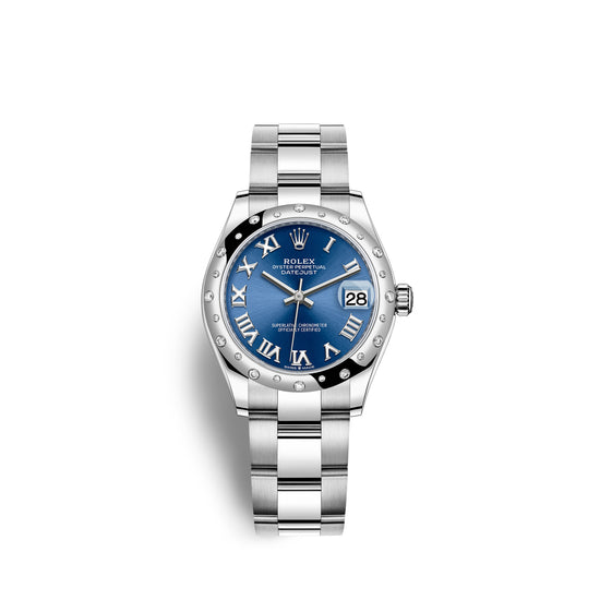 Rolex Replica Watch Datejust 31, Oystersteel, 18kt White Gold and diamonds, 278344RBR-0035