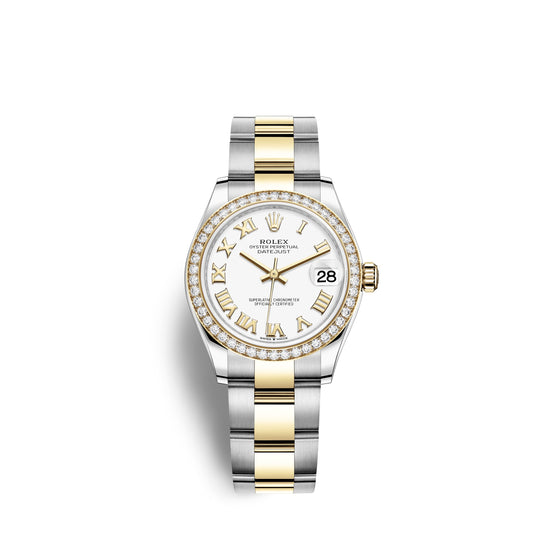 Rolex Replica Watch Datejust 31, Oystersteel, 18kt Yellow Gold and diamonds, 278383RBR-0001