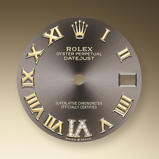 Rolex Replica Watch Datejust 31, Oystersteel, 18kt Yellow Gold and diamonds, 278383RBR-0017