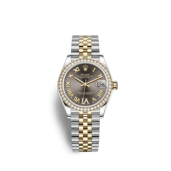 Rolex Replica Watch Datejust 31, Oystersteel, 18kt Yellow Gold and diamonds, 278383RBR-0018