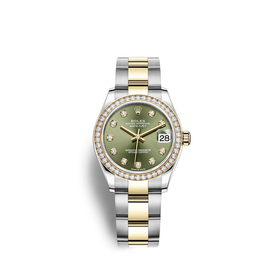Rolex Replica Watch Datejust 31, Oystersteel, 18kt Yellow Gold and diamonds, 278383RBR-0029