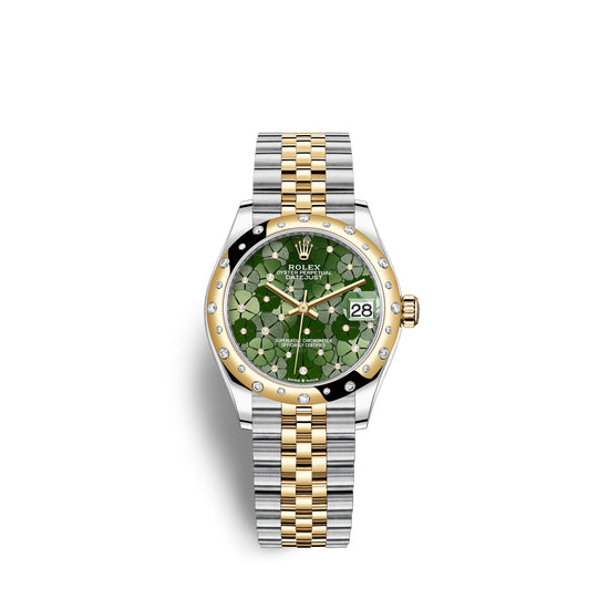 Rolex Replica Watch Datejust 31mm, Oystersteel and 18k Yellow Gold with Diamonds, 278343rbr-0032