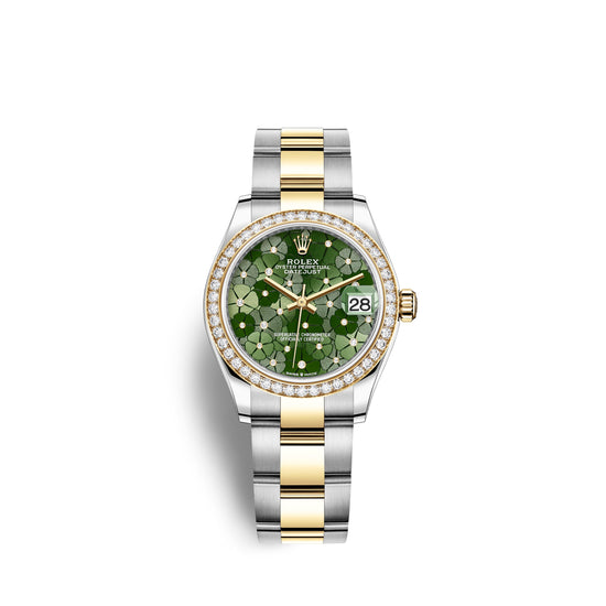 Rolex Replica Watch Datejust 31mm, Oystersteel and 18k Yellow Gold with Diamonds, 278383rbr-0031