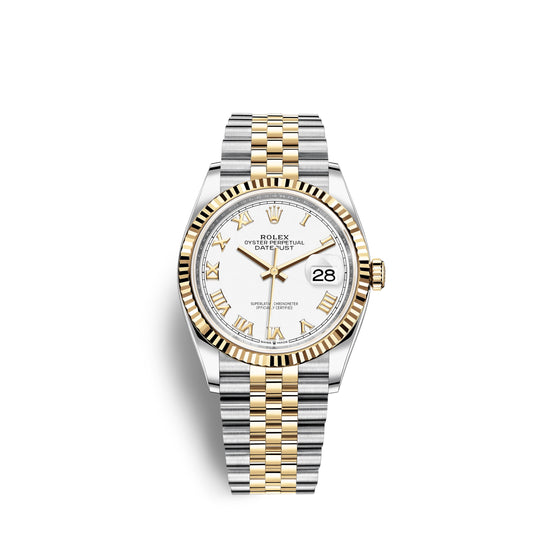 Rolex Replica Watch Datejust 36, 18k Yellow Gold and Stainless Steel, 36mm, 126233-0029