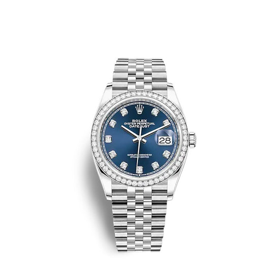 Rolex Replica Watch Datejust 36 Oystersteel and white gold 126284RBR-0029