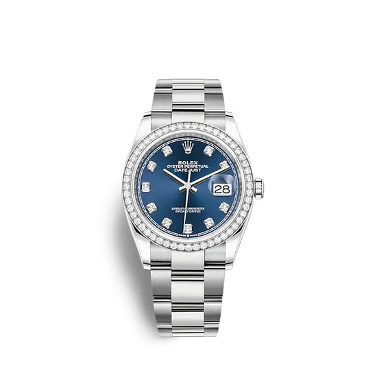 Rolex Replica Watch Datejust 36 Oystersteel and white gold 126284RBR-0030