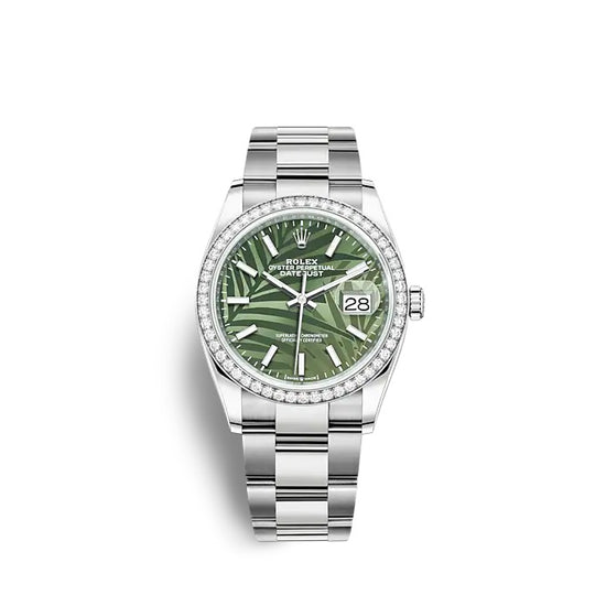 Rolex Replica Watch Datejust 36 Oystersteel and white gold 126284RBR-0040
