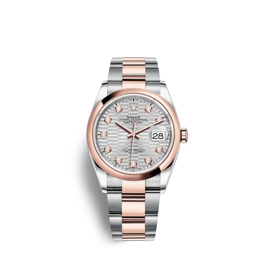 Rolex Replica Watch Datejust 36mm, Oystersteel and 18k Everose Gold, 126201-0040