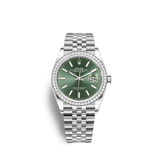 Rolex Replica Watch Datejust 36mm, Oystersteel and 18k White Gold, 126284rbr-0043