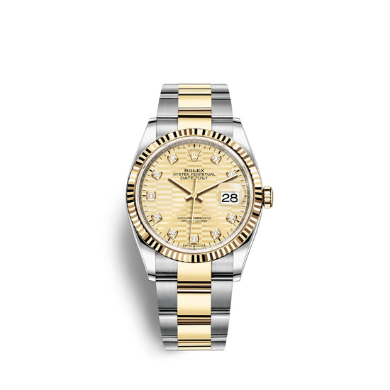 Rolex Replica Watch Datejust 36mm, Oystersteel and 18k Yellow Gold, 126233-0046