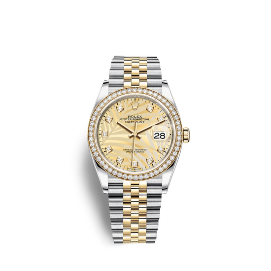 Rolex Replica Watch Datejust 36mm, Oystersteel and 18k Yellow Gold, 126283rbr-0029