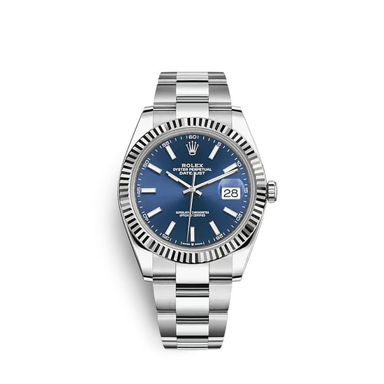 Rolex Replica Watch Datejust 41 Oystersteel and white gold 126334-0001