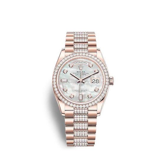 Rolex Replica Watch Day-Date 36 Everose gold 128345RBR-0030