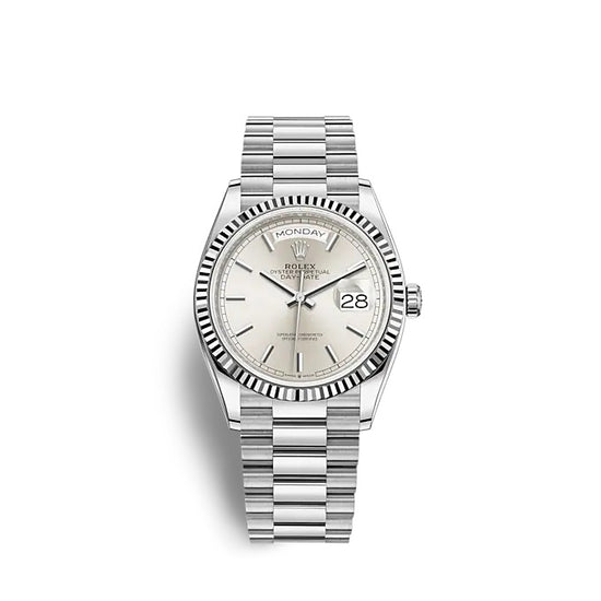 Rolex Replica Watch Day-Date 36 White gold 128239-0005