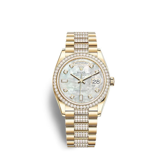 Rolex Replica Watch Day-Date 36 Yellow gold 128348RBR-0019