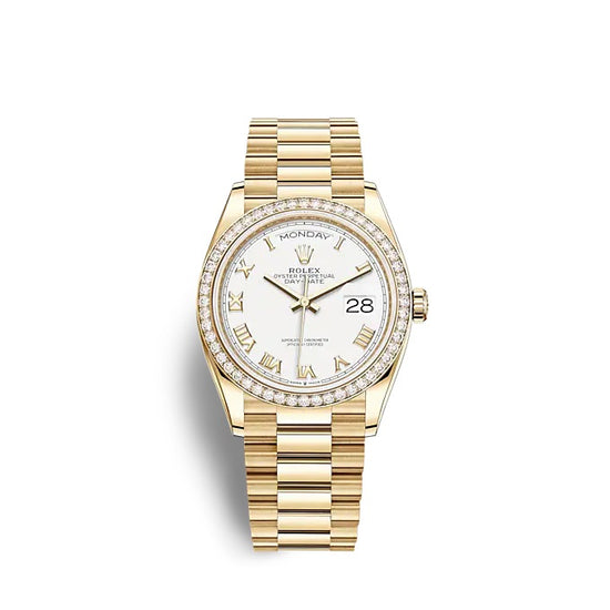 Rolex Replica Watch Day-Date 36 Yellow gold 128348RBR-0042