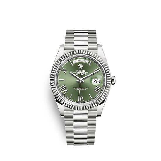 Rolex Replica Watch Day-Date 40 White gold 228239-0033